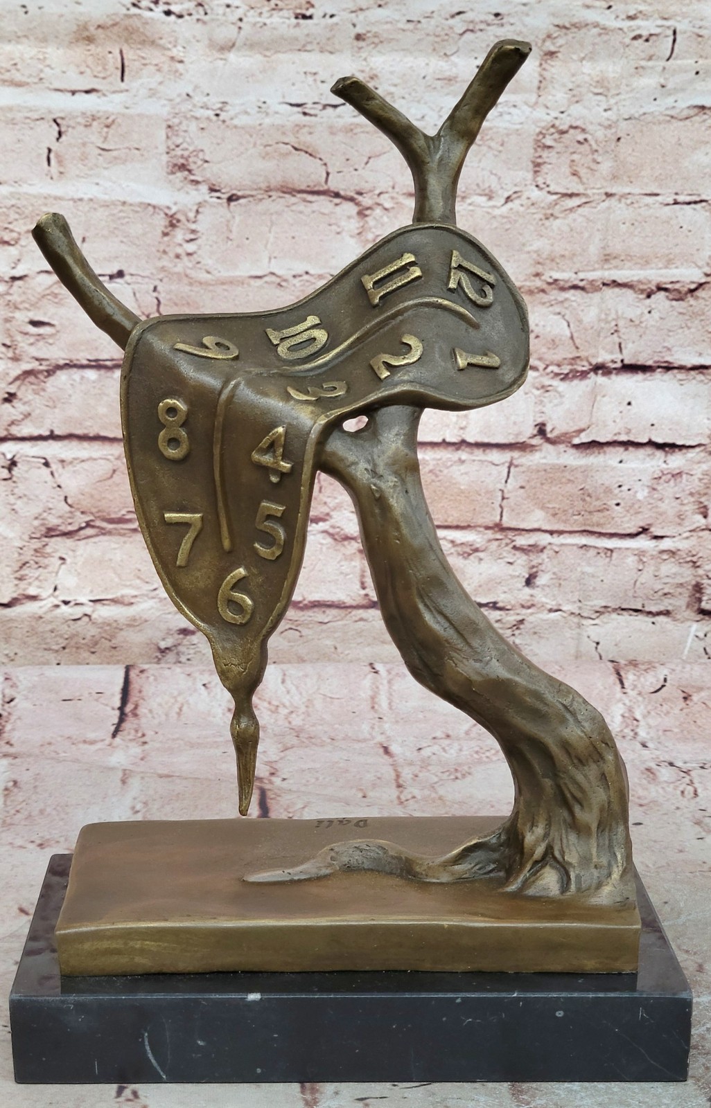 Abstractas Moderno Arte Fusión Reloj POR S Estatua Figura Bronce Escultura