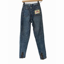 P Vintage Jordache Tapered Jeans Size 24 Zipper Ankle Y2K 90s