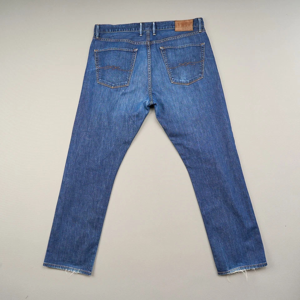 Pantalones de mezclilla Lucky Brand para hombre talla 36-121 Heritage ajustados cono de roble blanco EE. UU. Foto 3 de 4