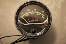 Vintage Sun Electric Tachometer Gauge Greenline Series Vintage Sun Electric Tachometer Gauge Greenline Series