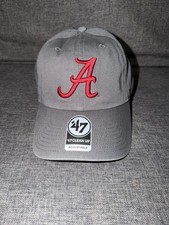 Alabama Crimson Tide 47 Brand Clean Up Adjustable Hat - Charcoal