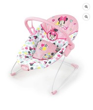 Disney Baby Slip Resistant Vibrating Infant Baby Bouncer, Minnie Mouse