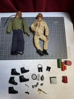 Lot of 2 Vintage Large GI Joe 12” Action Figures Hasbro And Accessories.   -T