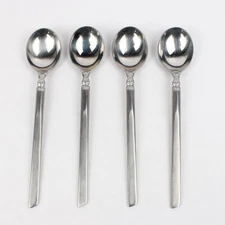 Set of 4 Everbrite Perfection Stainless Steel Teaspoons