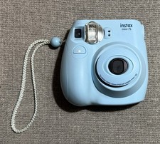 RARE Fujifilm Instax Mini 75 Compact Instant Film Camera Light Blue - FREE S&H