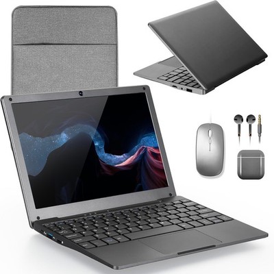 Tragbar 10 Zoll Laptop Windows 11 8GB RAM 128GB SSD Intel Vierkern Prozessor