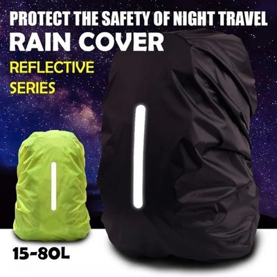 Waterproof Reflective Backpack Rain Cover Outdoor Hiking Camping Cycling Safety