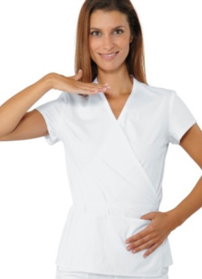 camice Bianco DONNA KIMONO TONGA estetica estetista lavoro