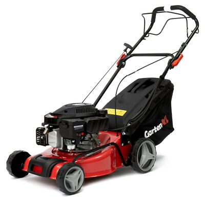 GartenXL Benzin Rasenmäher Radantrieb Mulchkit Mäher 40cm Schnittbreite 127ccm