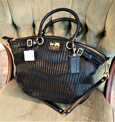 Gorgeous Vintage COACH Madison Gathered Leather Lindsey Satchel