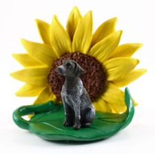 German Shorthair Pointer Sunflower Figurine