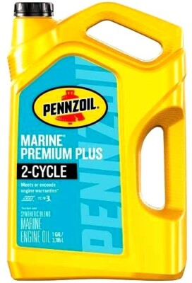 Pennzoil Marine Premium Plus Outboard 2 Stroke Engine Oil, 1 Gallon 
