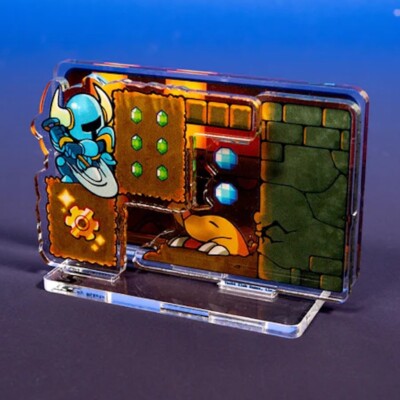 Shovel Knight Hidden Treasure Trove Acrylic Figure Standee Art Card SEALED