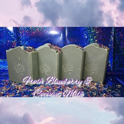 Fresh Blueberry & Coconut Milk Soap
