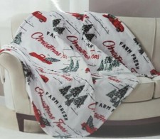 NEW Premier Comfort Heated Throw Treetruck 50" x 60" For Christmas