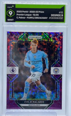 2023 Panini Prizm - Cole Palmer - Purple Breakaway 15/25 Graded MT