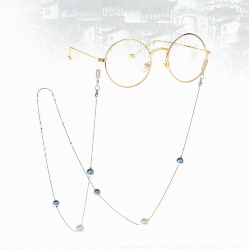 Perle chaîne de lunettes de lecture cordons de chaîne pour femmes porte-lunettes de soleil - Photo 1 sur 11