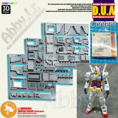 for PG 1/60 RX-78-2 2.0 Unleashed PGU Model Anubis 3D-Paint Details Part GP049