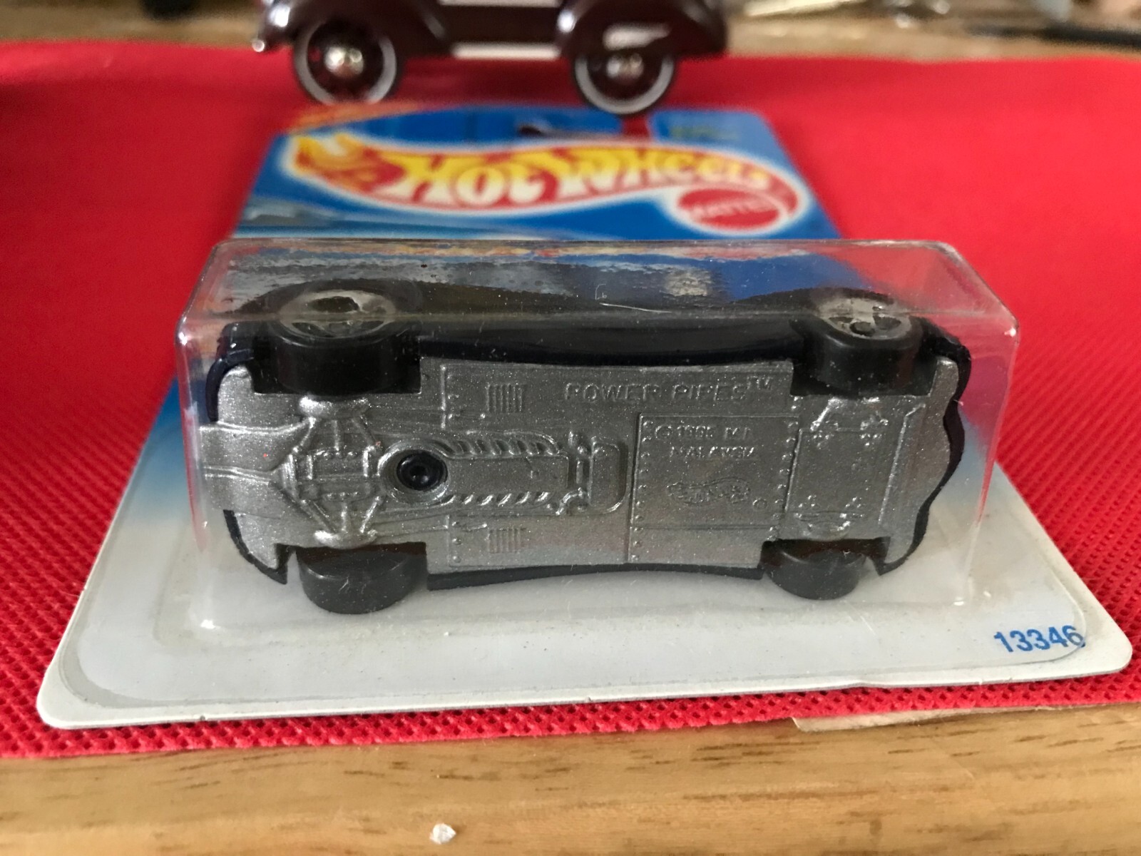 1995 Hot Wheels #349 Models Series 9/12 POWER PIPES Drk Blue w/Chrome B551