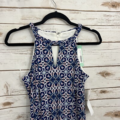 Wisp Stitch Fix Grecian Vacation Blue Patterned Cyndie Jersey Dress Size 4  NWT | eBay