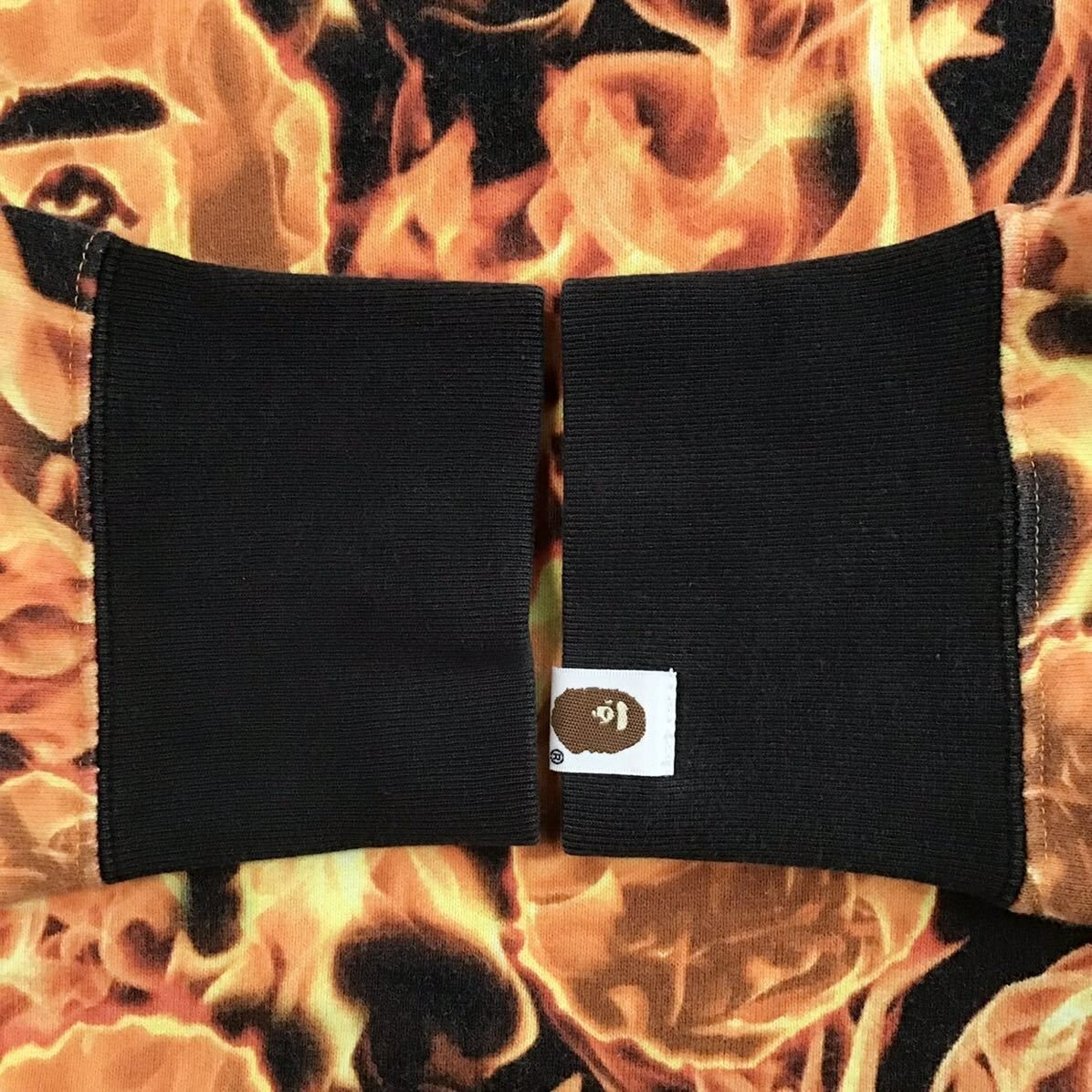 BAPE FLAME sweat shirt a bathing ape fire Size M | eBay