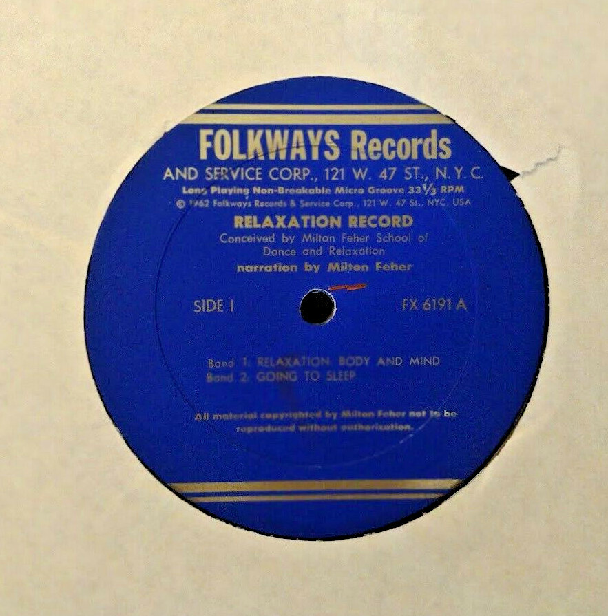 MILTON FEHER Relaxing Body And Mind: The Relaxation Record LP