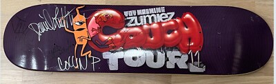 Signed Zumiez Couch Tour 2011 Toy Machine Skateboard Deck