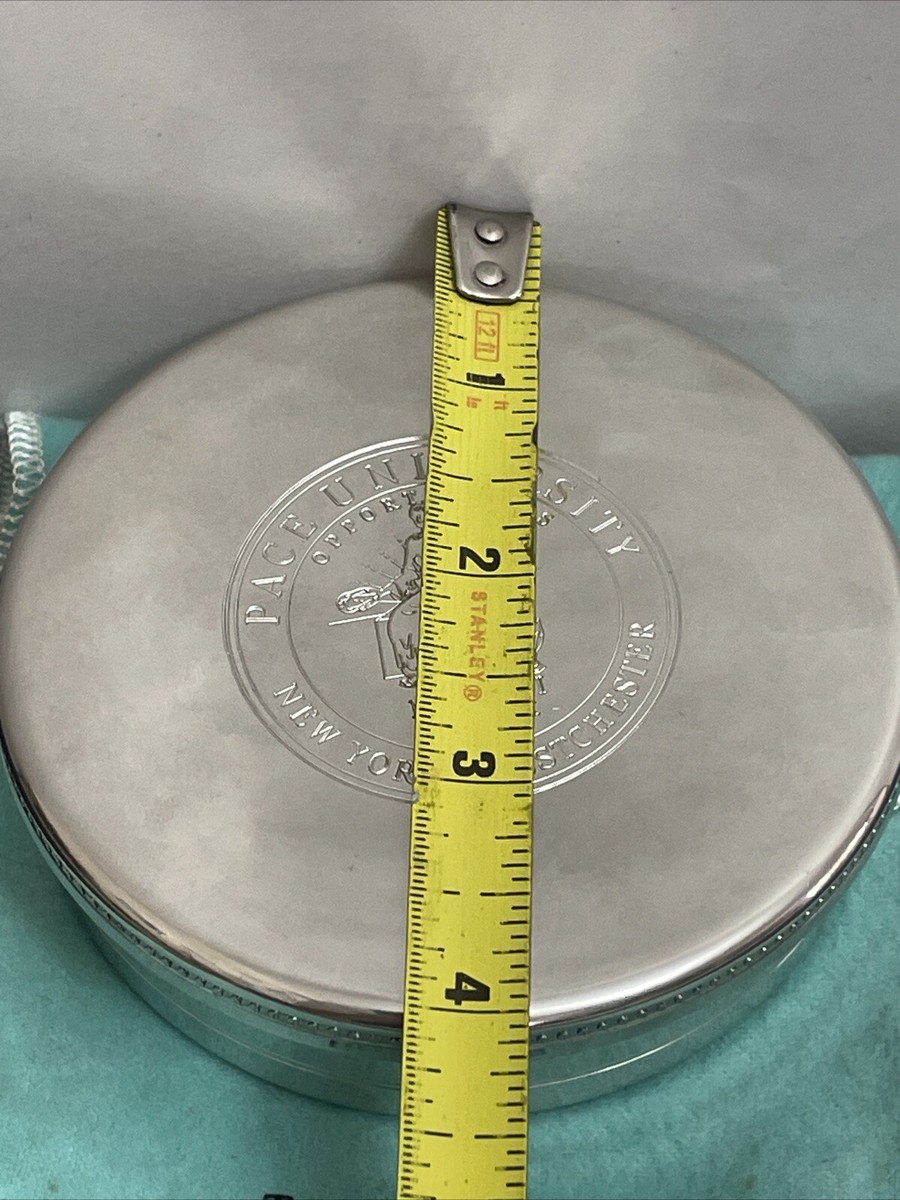 TIFFANY & CO. PACE UNIVERSITY MCMVI NEW YORK LOGO ON PEWTER TIFFANY & CO. PACE UNIVERSITY MCMVI NEW YORK LOGO ON PEWTER
