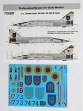 Foxbot 48-036 Ukranian Foxbats: MIG-25RB Accessories Scale model 1:48 Decals kit