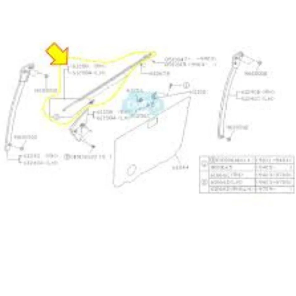 Subaru OEM FRONT WEATHER STRIP-DOOR,OUT RH & LH SET For Impreza JDM - Изображение 4 из 4