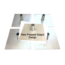 Scaffold Tower Base Plates - Zinc Plated for Corrosion Rust Resistance 4- 48 off