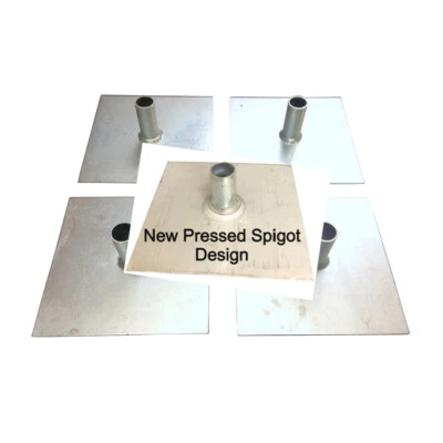 Scaffold Tower Base Plates - Zinc Plated for Corrosion Rust Resistance 4- 48 off