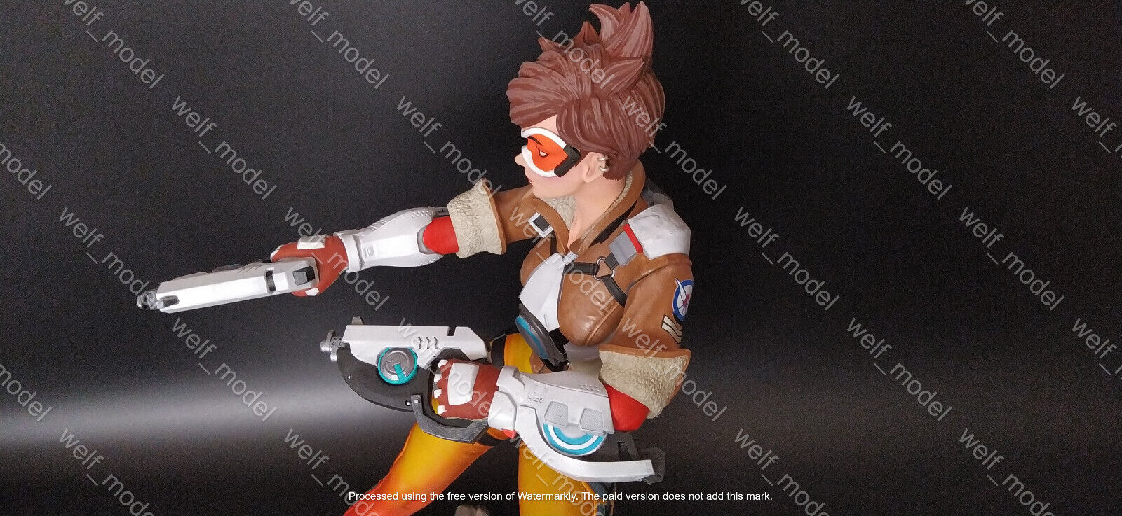 Tracer Custom Statue 1/3 1/4 fits Overwatch Painted Video Game Figure