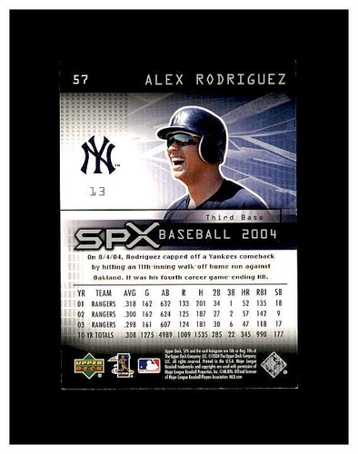 ALEX RODRIGUEZ YOU PICK SEE SCANS OF EVERY CARD LOT 2 ALL ALEX,S 100,S SEE LOT#1 - Picture 139 of 419