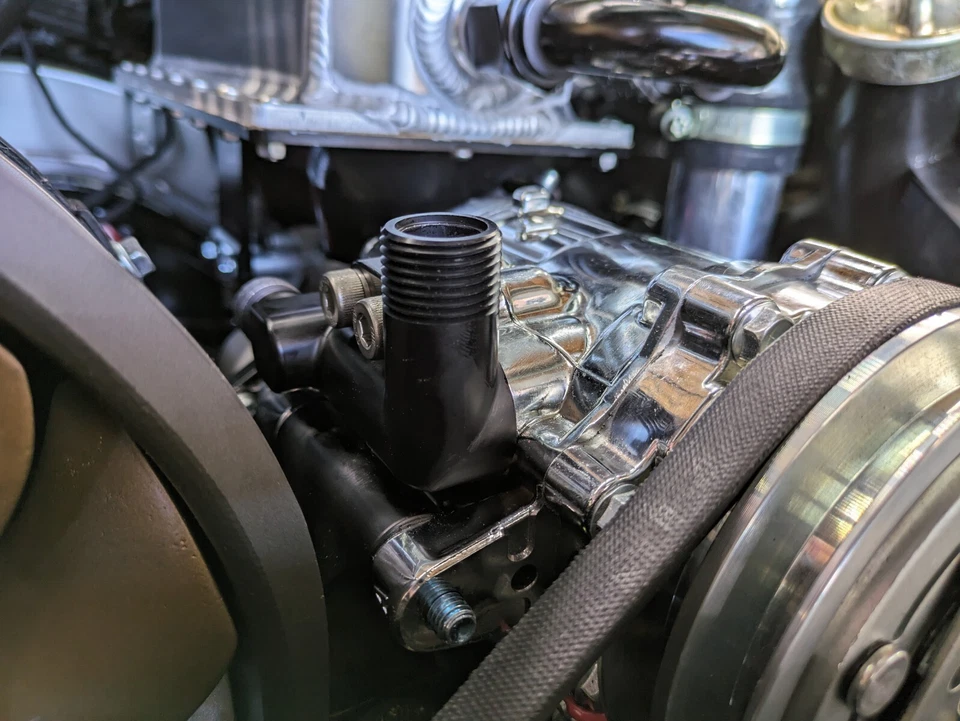 Tight Fit AC Compressor Adapter fitting Sanden SD7B10 7176 SD7 A/C Porsche 993 - Image 2 of 4