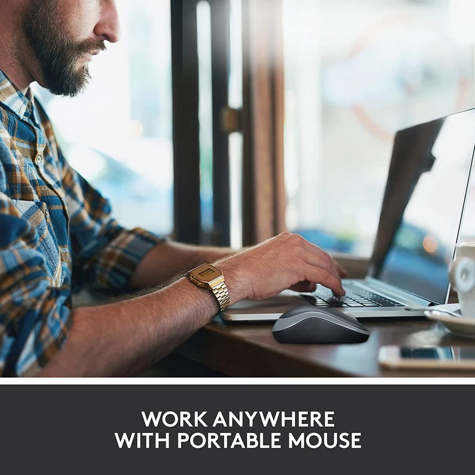 Logitech Wireless Basic Mouse M185 Swift Gray Packaging Set-2-6-10, Wholesale - Image 3 of 4