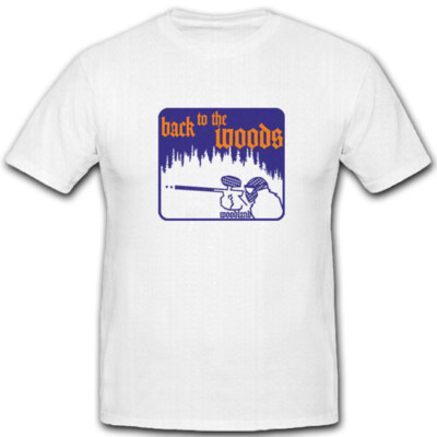 Woodland back to the woods Paintball Gotcha Softair Airsoft Team - T Shirt #5015