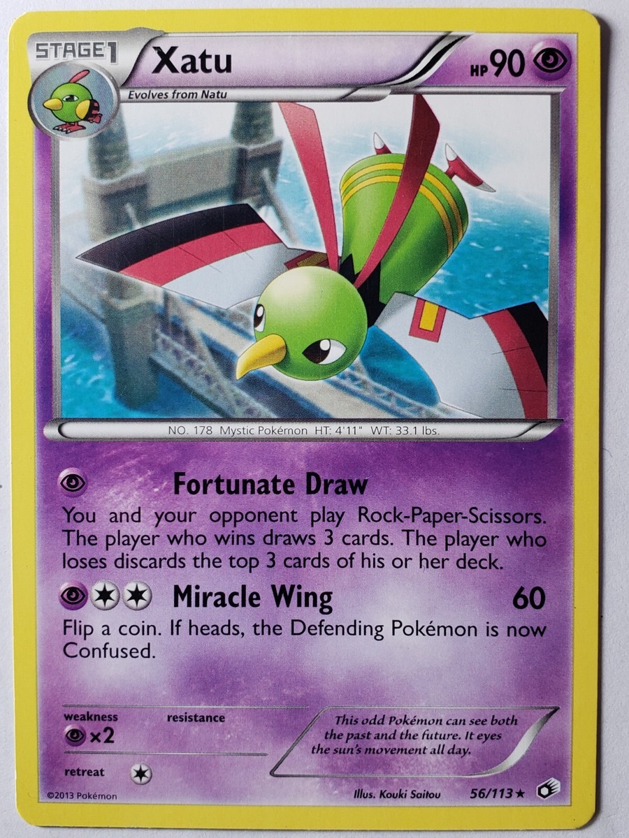 Xatu 56/113 VLP RARE Non Holo Legendary Treasures Pokemon Card