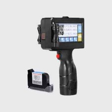 Handheld inkjet printer prints text, batch number, barcode, QR code, expiration