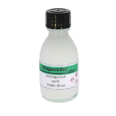Farblack Zeiger Zifferblatt Weiß 30 ml watch Laquer hands white Uhren