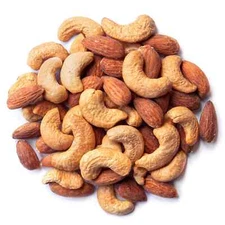 Organic Dry Roasted Almonds and Cashews Mix - Non GMO, Vegan - by Food to Live
