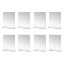Elegant Clear Acrylic Sign Holder for 4x6inch Wedding Photos Bottom Load