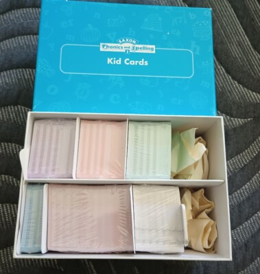 Saxon phonics and spelling kid cards GRADE 3, with classroom box NEW