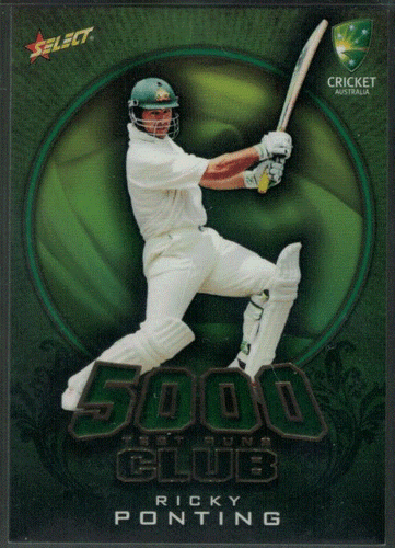 2009-2010 Select Cricket CA 5000 TEST RUN CLUB; INDIVIDUAL CARD SALE. - Bild 2 von 11