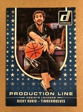 2014-15 Donruss Production Line Assists #5 Ricky Rubio Basketball Card