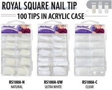 Mia Secret Royal Square Nail Tips 3 Colors 10...