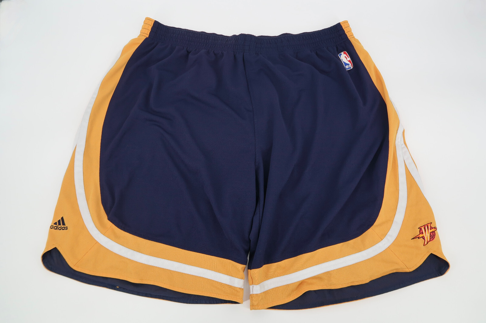 Vintage Adidas Golden State Warriors NBA Basketball Shorts Player Issue 40 3XL
