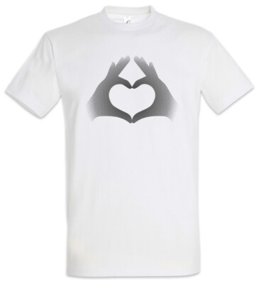 Finger Heart Herren T-Shirt Herz Liebe Love Friendzone New Engaged Just Married