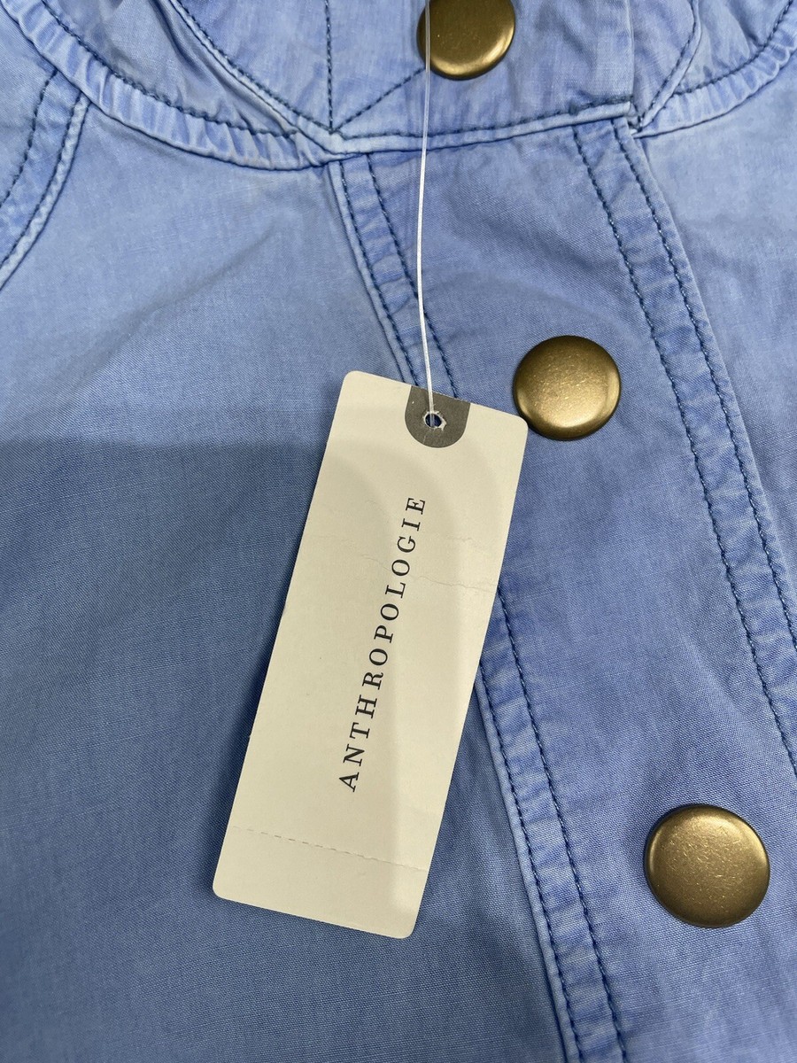 Pilcro for Anthropologie Jessa Utility Jacket Powder Blue