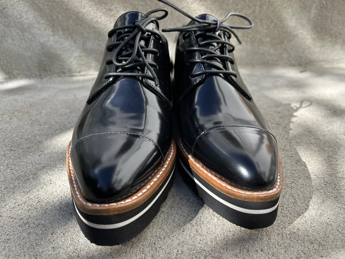 Vince patent leather best sale oxford